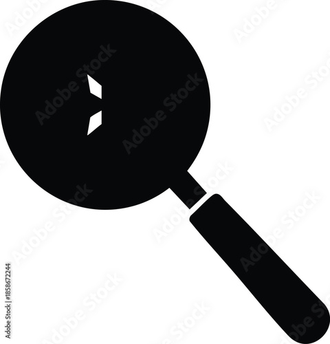 Cryopreservation icon. Magnifying glass, snowflake, and examination. Biotechnology concept.