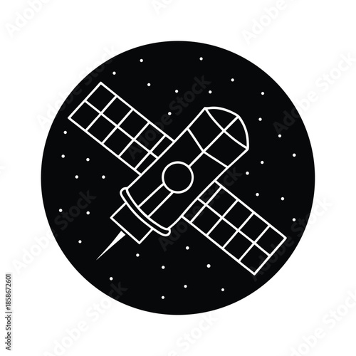 Satellite Digital Grid Space Background