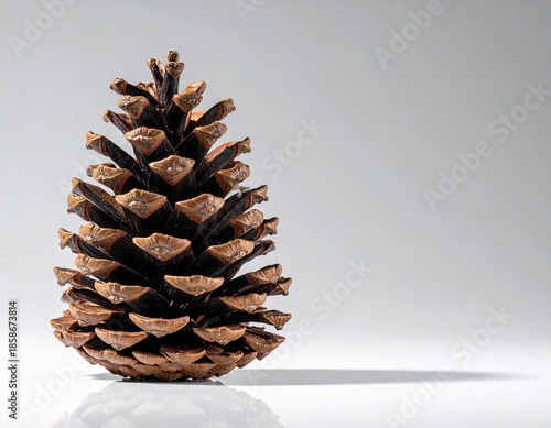 솔-솔방울-솔방울 잣-잣 열매-단 하나-흰색배경