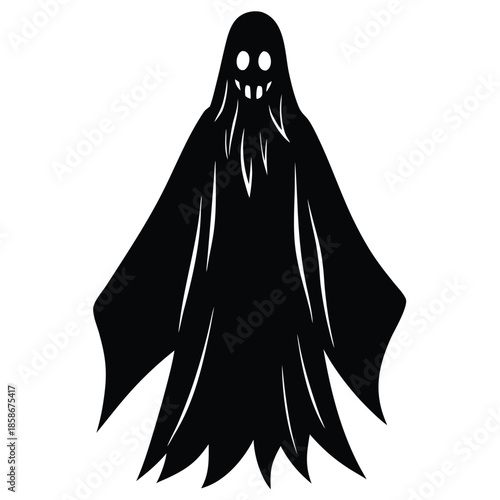 ghost costume vector on white background