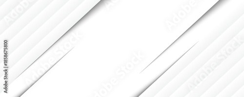 Grey white abstract background paper shine and layer element vector for presentation design. Suit for business, corporate, institution, party, festive, seminar, and talks