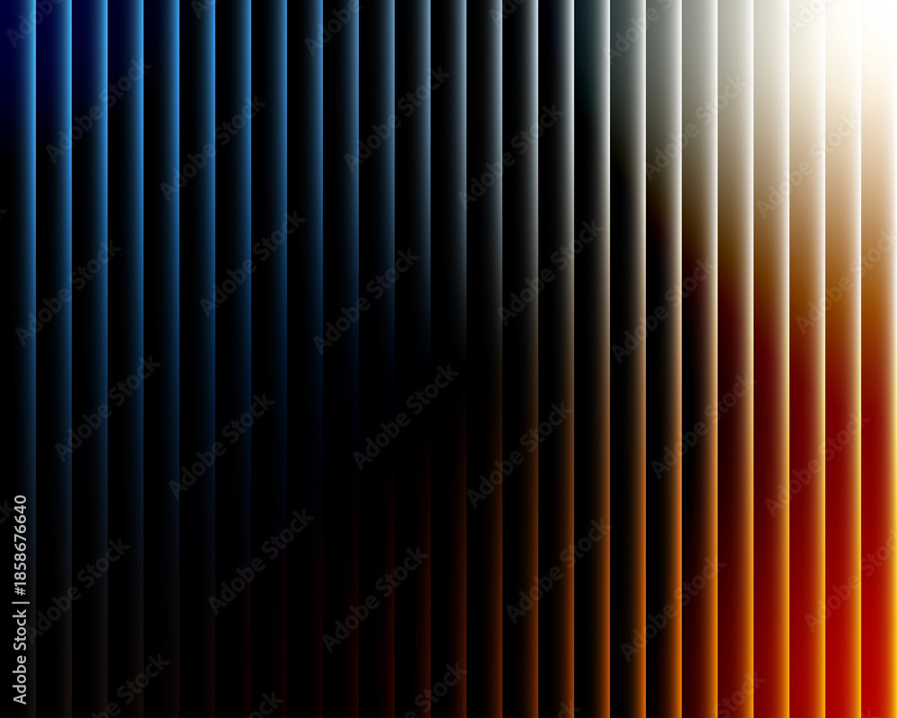 Obraz premium Abstract vertical gradient stripes with blue to red transition