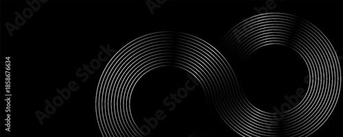 Abstract Particle Technology Background Design. Abstract wave moving point flow particles, high tech background design for brochure, flyer, magazine, business card, banner. Vector