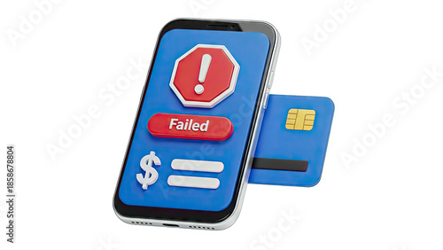Mobile Payment Failed Notification with Credit Card