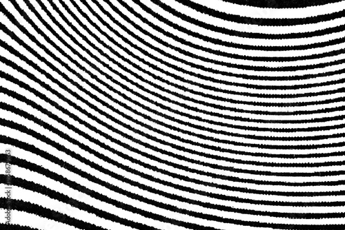 Wallpaper Mural Distorted black halftone lines forming curved wave patterns on a transparent background. Torontodigital.ca