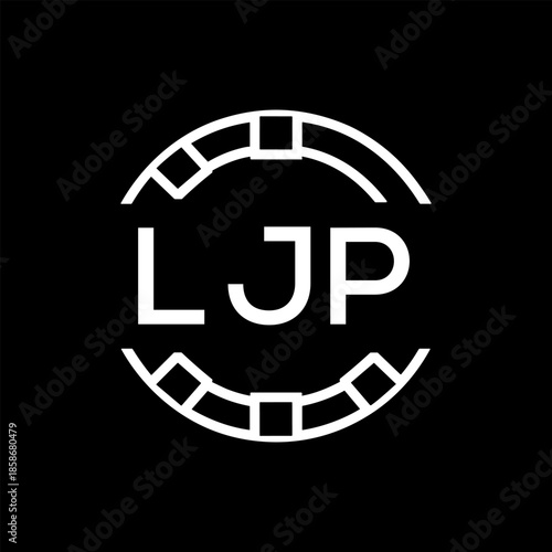 Clean Line Art Monogram Emblem for Brands, LJP  Later Logo, Unique Letter Logo with Circular Motif, 
 
LJP logo, minimalist, LJP  modern, circle, LJP  monogram, letter  LJP mark, LJP  geometric, LJP  