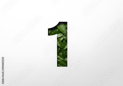 Artistic Crumpled Green Paper Tree on Red Background for Festive Decor