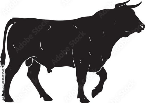 Angus Bull Silhouette