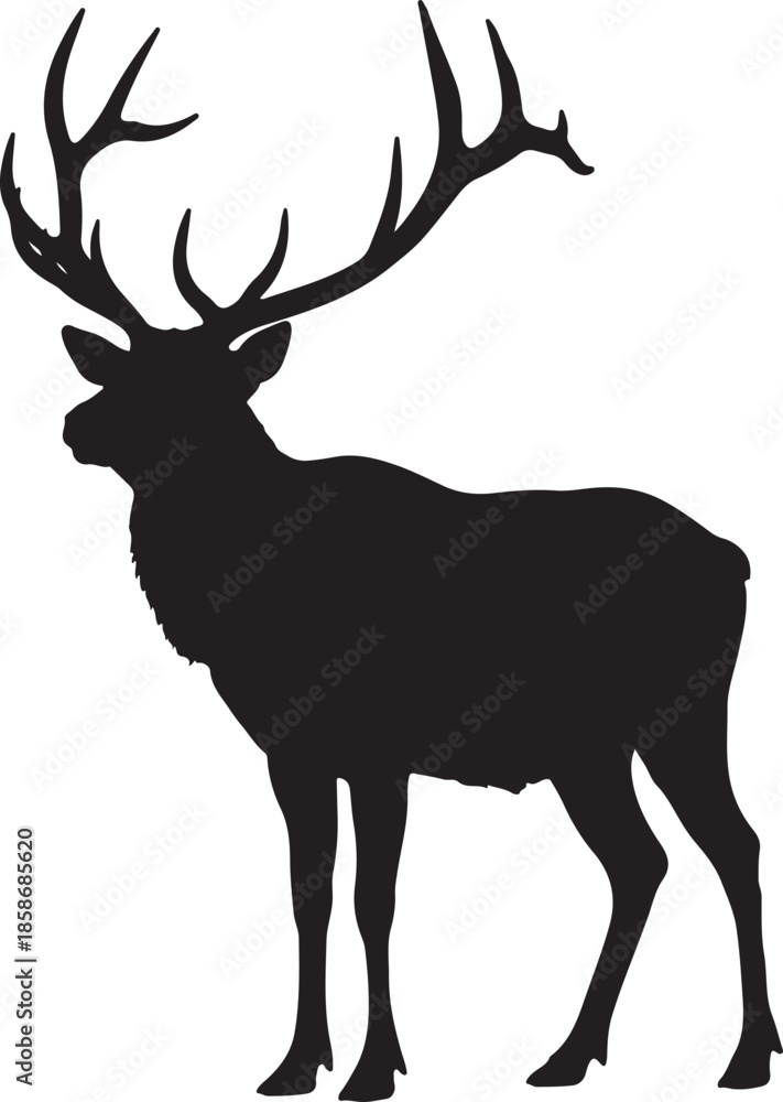 Fototapeta premium Elk Silhouette