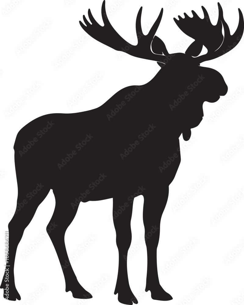 Fototapeta premium Moose Silhouette