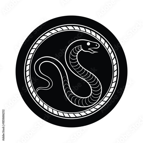 Serpent Circle Relief Symbol