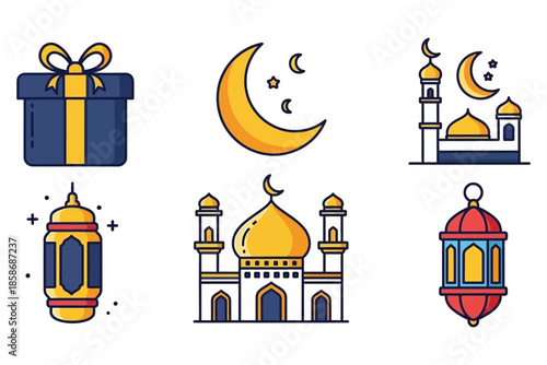 Celebrating eid with traditional symbols