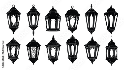 Collection of decorative hanging lanterns