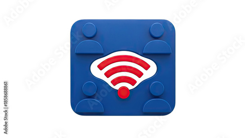 Wifi Connection with People - Network Concept