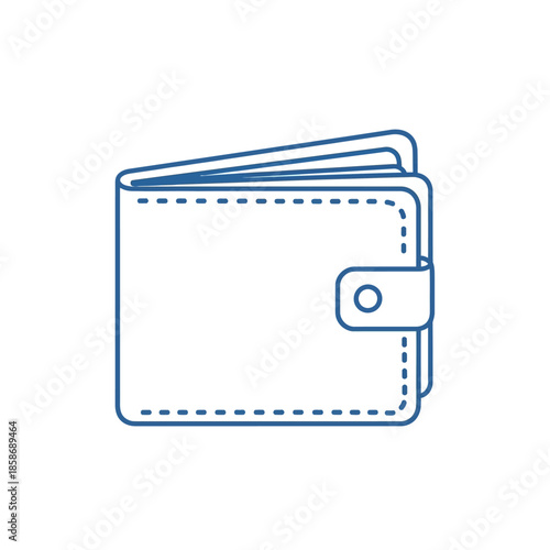 Empty Wallet Illustration for Financial Management and Budget Planning