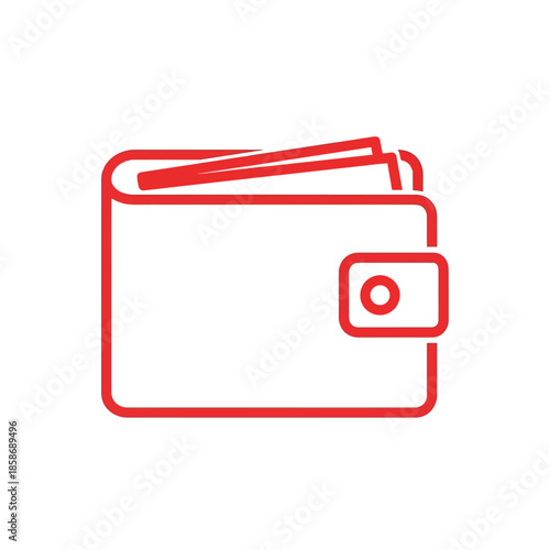 Empty Wallet Illustration for Financial or Budgeting Content
