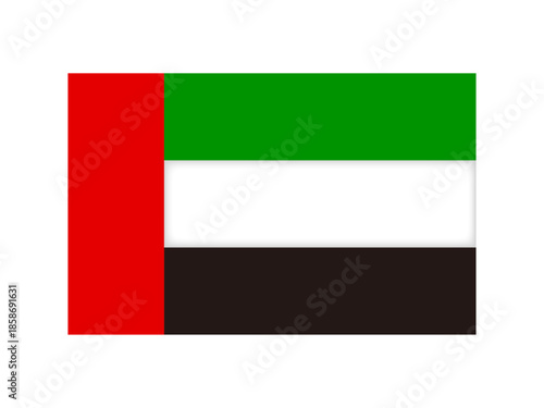 ドバイの国旗のアイコンイラスト素材3