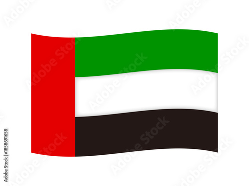 ドバイの国旗のアイコンイラスト素材4