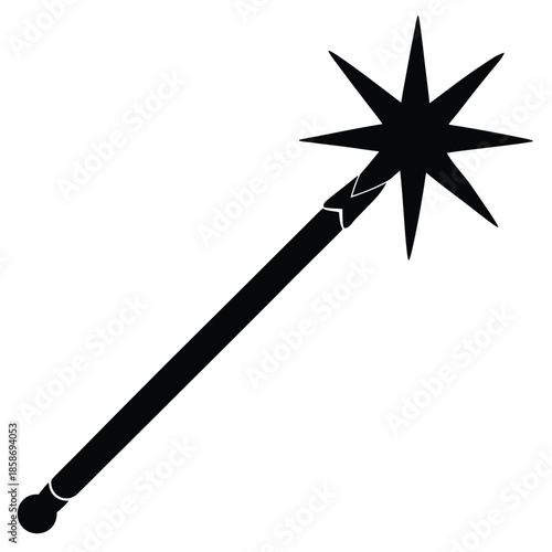 magic wand vector on white background