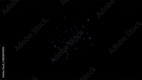 continuous slow glitter starburst eruption explosion of tiny small glittering stars that continuously evolve and burst into a gentle explosion of little space specks of stardust 4K overlay
