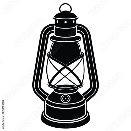 oil lantern vector on white background
