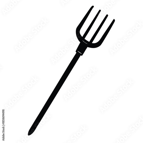 pitchfork vector on white background