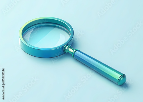 magnifying glass isolated on white