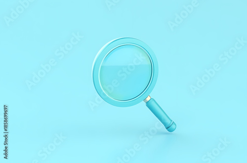magnifying glass isolated on white