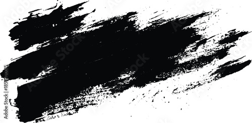 Brush Stroke texture on white background strong brush stroke graphic element Black Brush strokes
