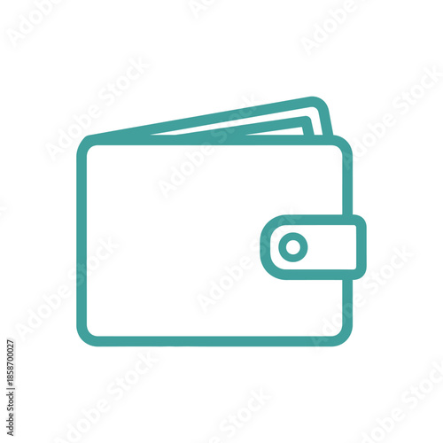 Minimalist Wallet Illustration for Financial and Banking Concept