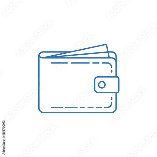 Minimalist Wallet Illustration for Financial and Business Concepts