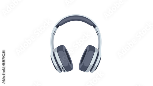 Modern white and gray over-ear headphones for immersive audio experiences, perfect for music, gaming, and calls.