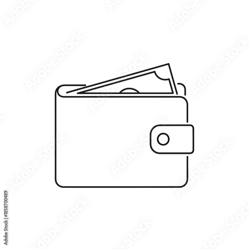 Minimalist Wallet with Cash and Cards for Financial Management