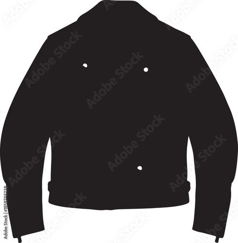 black jacket isolated on white