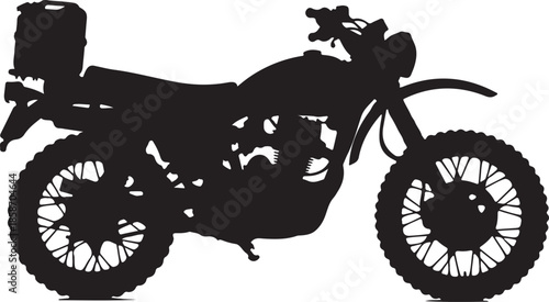 silhouette of a motorcycle