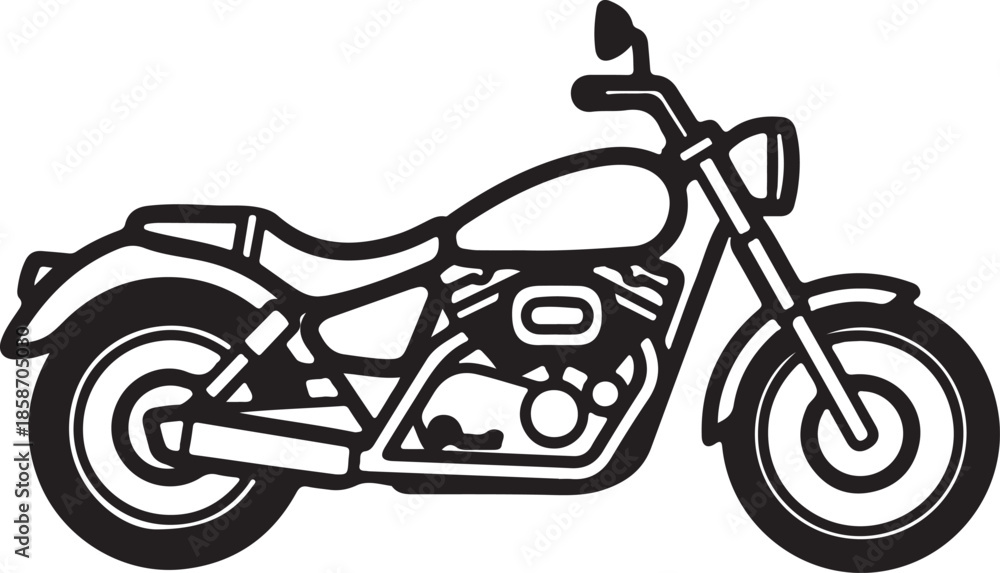 Obraz premium motorcycle vector illustration