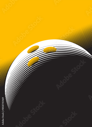 Abstract bowling background design. Sports concept
