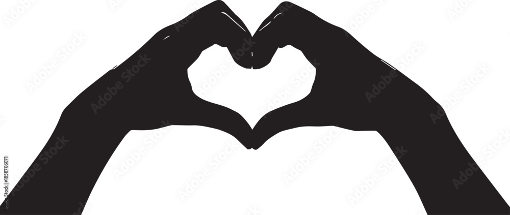 Fototapeta premium Hands forming a heart shape