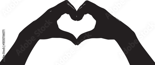 Hands forming a heart shape