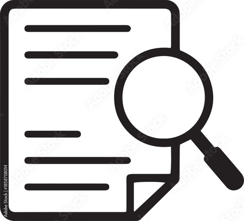 Case Studies Vector Line Icon. on white background