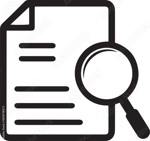 Case Studies Vector Line Icon. on white background