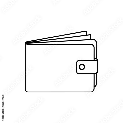 Open Wallet with Empty Cardholder for Personal Finance Concept