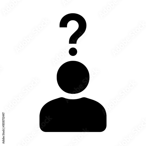 man with question mark