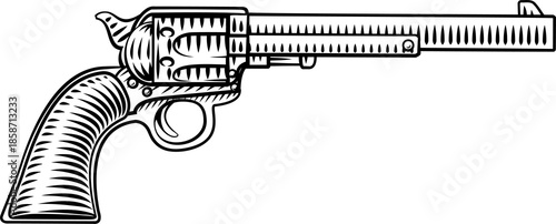 A revolver gun western cowb...