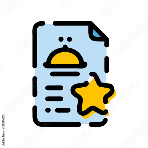 restaurant service menu  icon