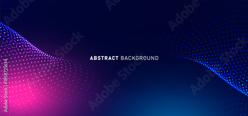 Abstract digital technology futuristic circuit blue pink background, Cyber science tech, Innovation communication future, Ai big data, internet network connection, Cloud hi-tech illustration vector