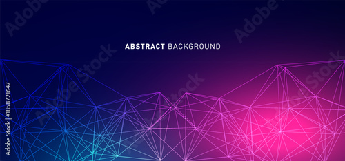 Abstract digital technology futuristic circuit blue pink background, Cyber science tech, Innovation communication future, Ai big data, internet network connection, Cloud hi-tech illustration vector