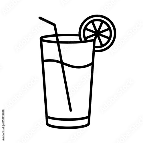 Juice Glass with Lemon