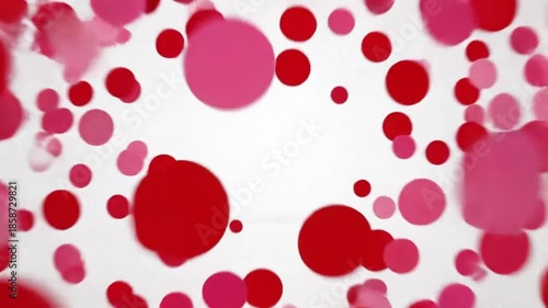 Camera Flying Through Heart Shapes Seamless Loop ai generated