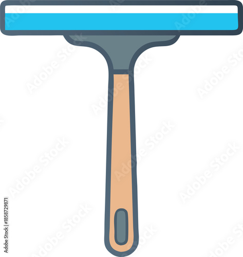 Vector icon of a Window Squeegee.